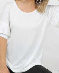 Shop Basic - Tiered Ruffle Short Sleeve