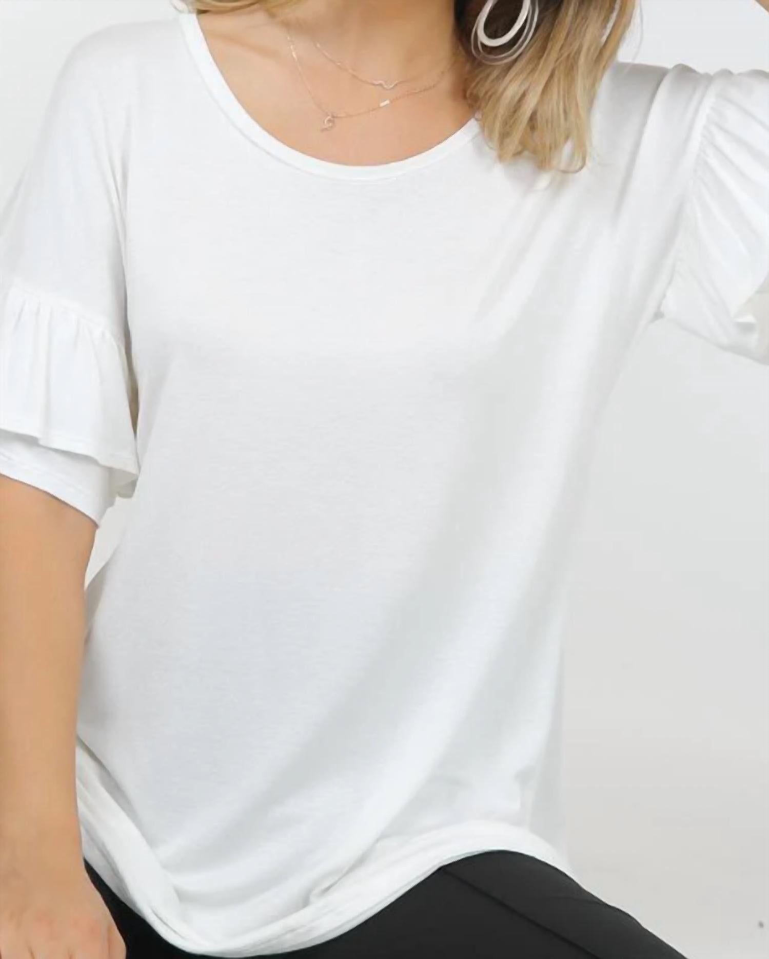 Shop Basic - Tiered Ruffle Short Sleeve