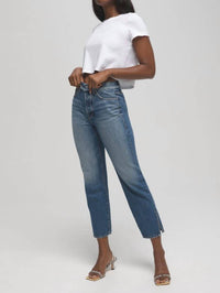 GOOD AMERICAN Good Boy Jean in blue - women's jeans