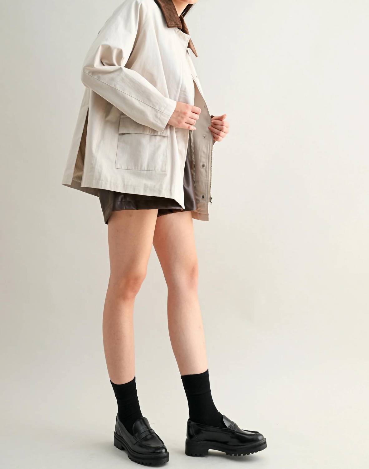 Mable - Collared Oversized Jacket