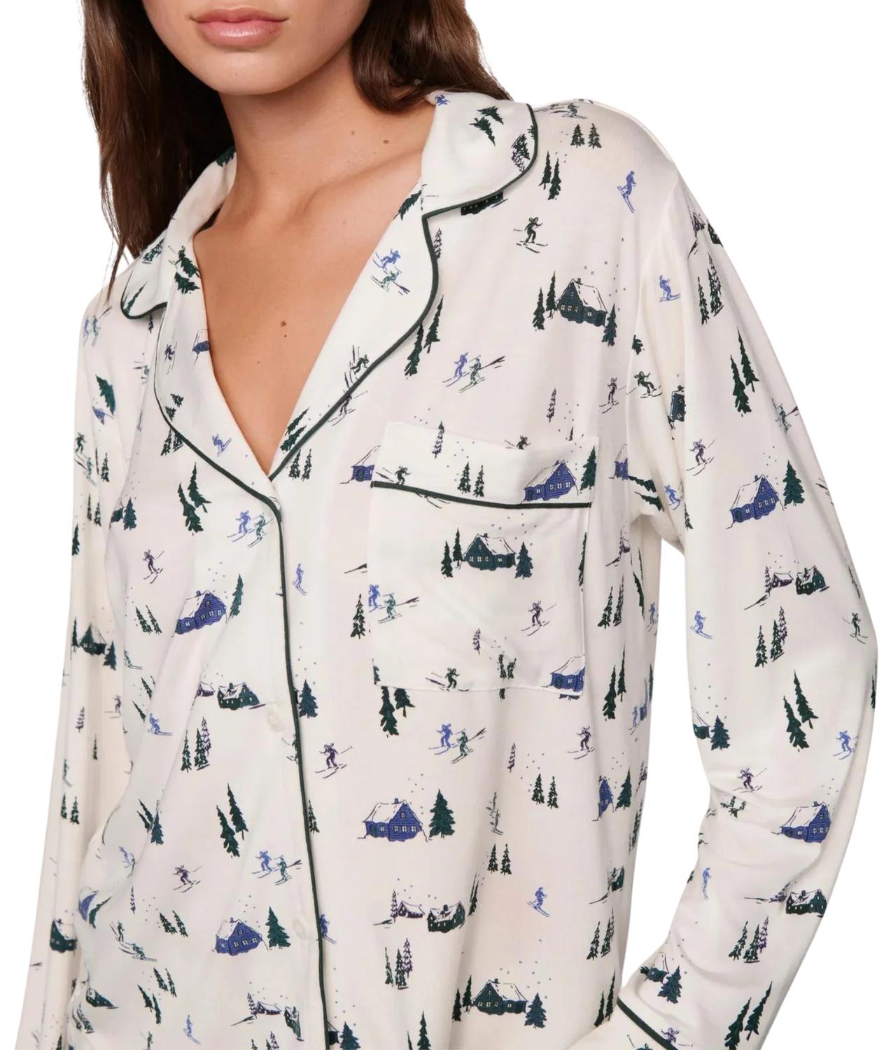 Eberjey - Gisele Printed Long Pajama Set