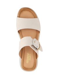 Andrea Women's Wedge Sandal in bone - women's sandal - alternate view