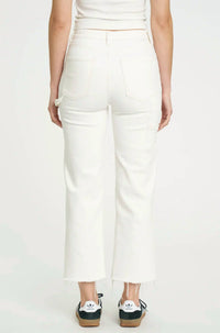 Daze - Sundaze Utility Crop High Rise Straight Crop Jeans