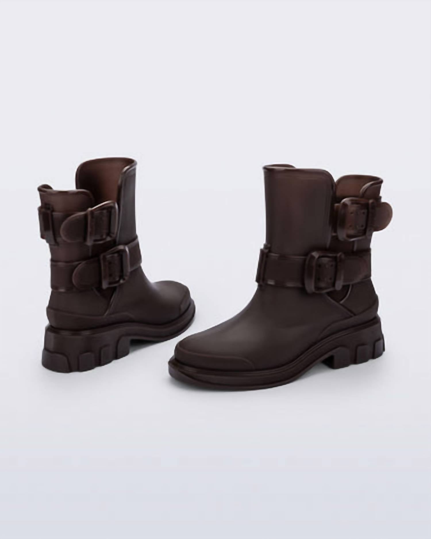 melissa Women's Bang Boots in brown - women's shoe - detail view