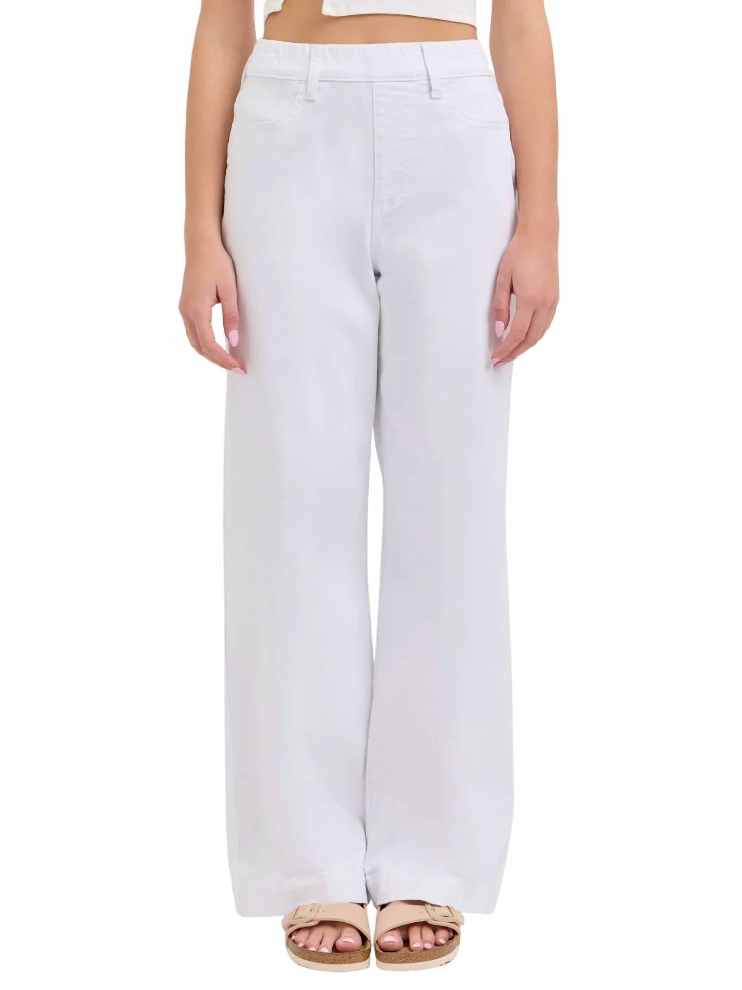 Cello - Women's All Day High Rise Pull On Wide Leg Jeans