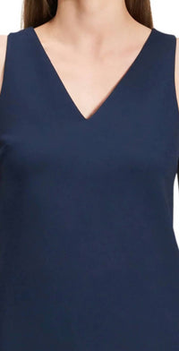 Theory - V-neck Shift Mini Dress