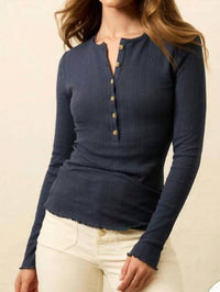 Faherty - Paradise Pointelle Henley Tee