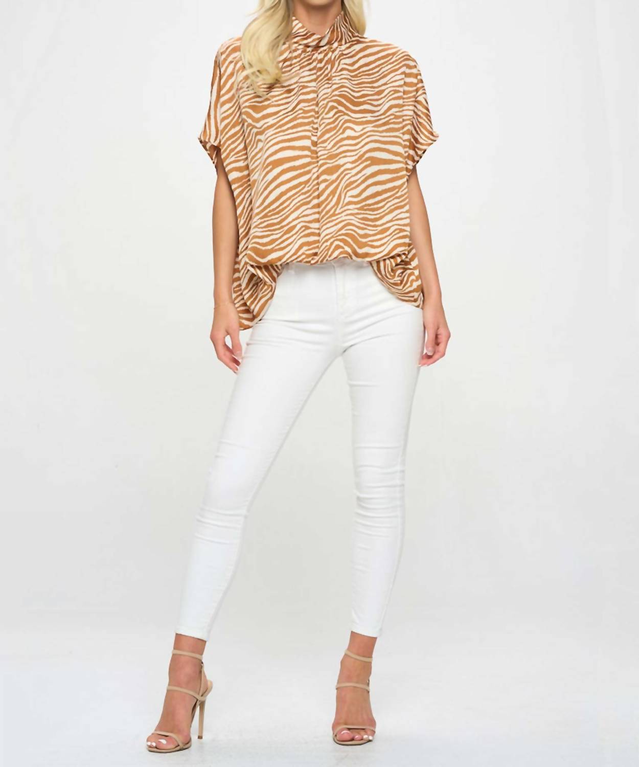 Adrienne - High Neck Blouse