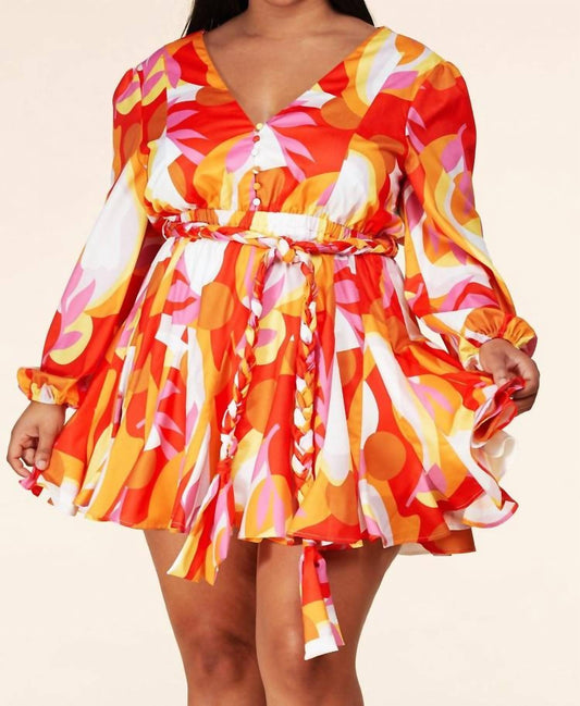 L'Atiste - Geo Print Mini Dress