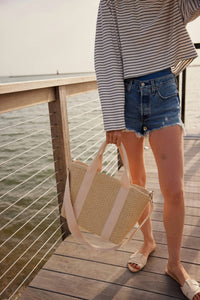 Hat Attack - Women's Modern Straw Cooler Tote Bag