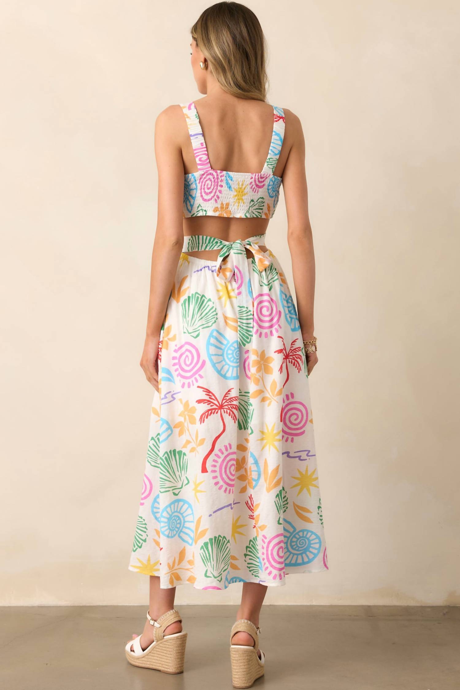 Illa Illa - Tropics Cutout Midi Dress
