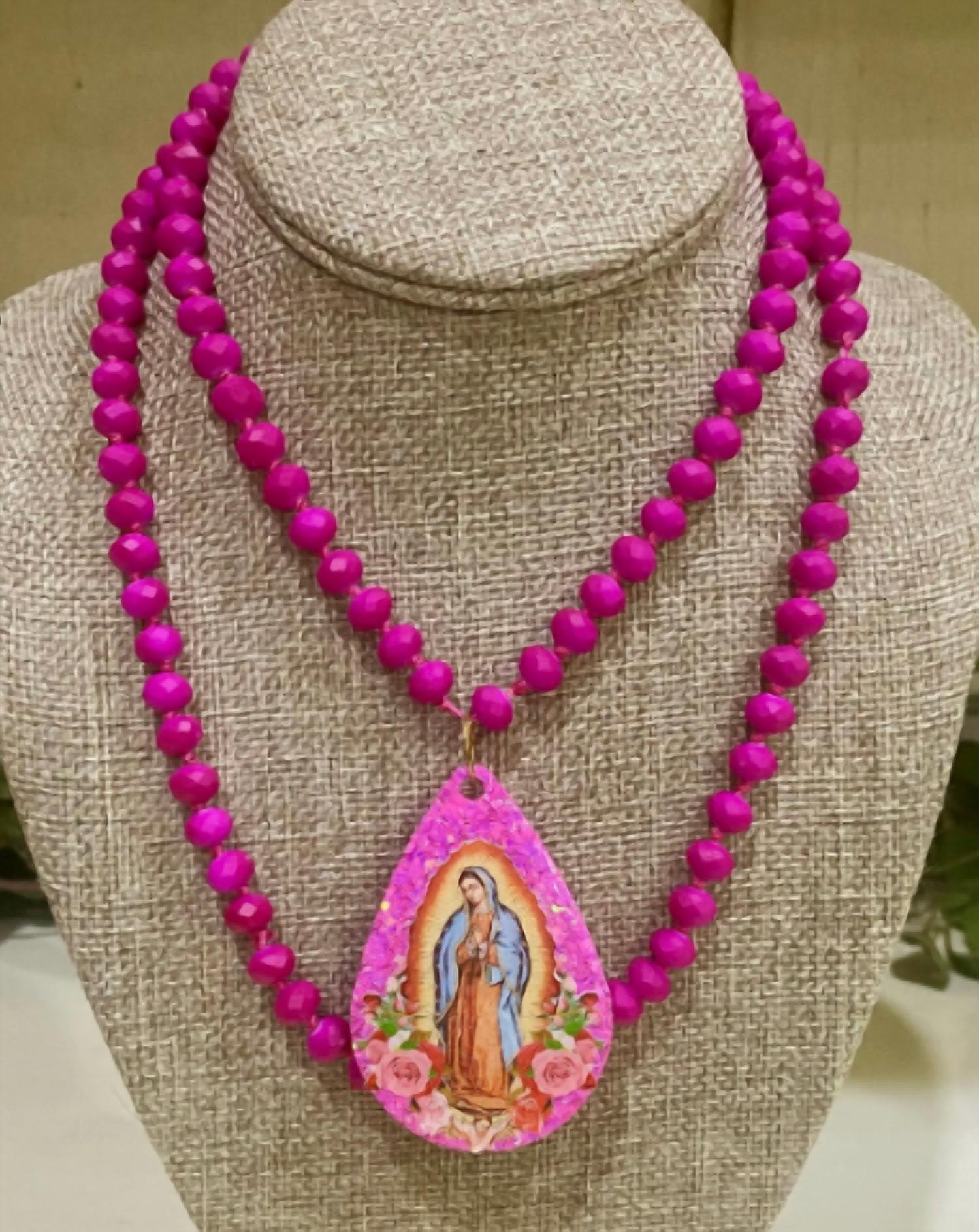 Sweet Ginger - Our Lady Of Guadalupe Women's Necklace