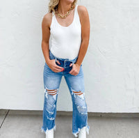Blakeley - Urban Distressed Crop Jeans