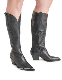 Dolce Vita Women's Ryatt Leather Boots in black - women's shoe - view 4