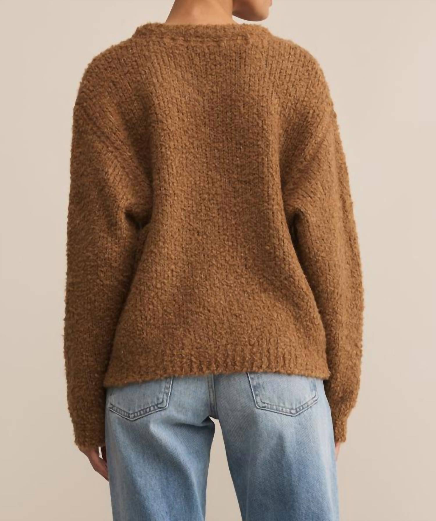 Z Supply Romnie Sweater in coconut - women's sweater - alternate view