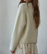 By Together - Knit Sweater Button Down Long Sleeve Cardigan