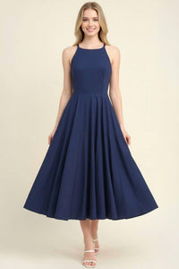 Pinch - Halter Neck A-Line Midi Dress