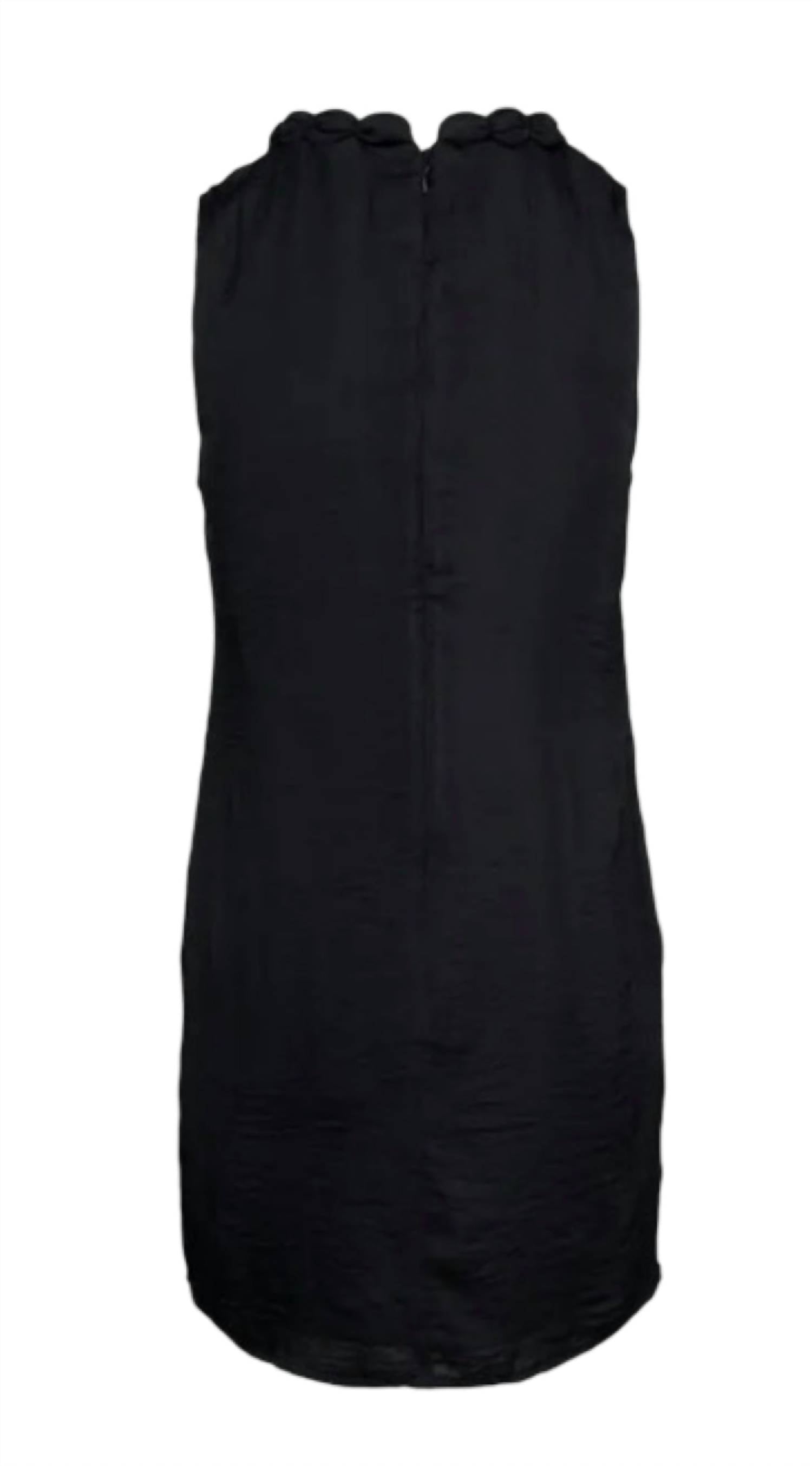 Naked Zebra - Neckline Accent Mini Shift Dress