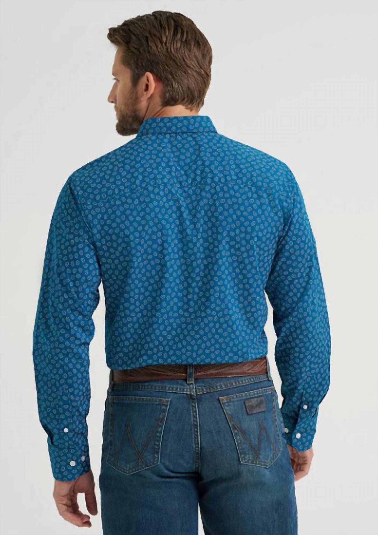 Wrangler - Men's Printed Button Down Shirt