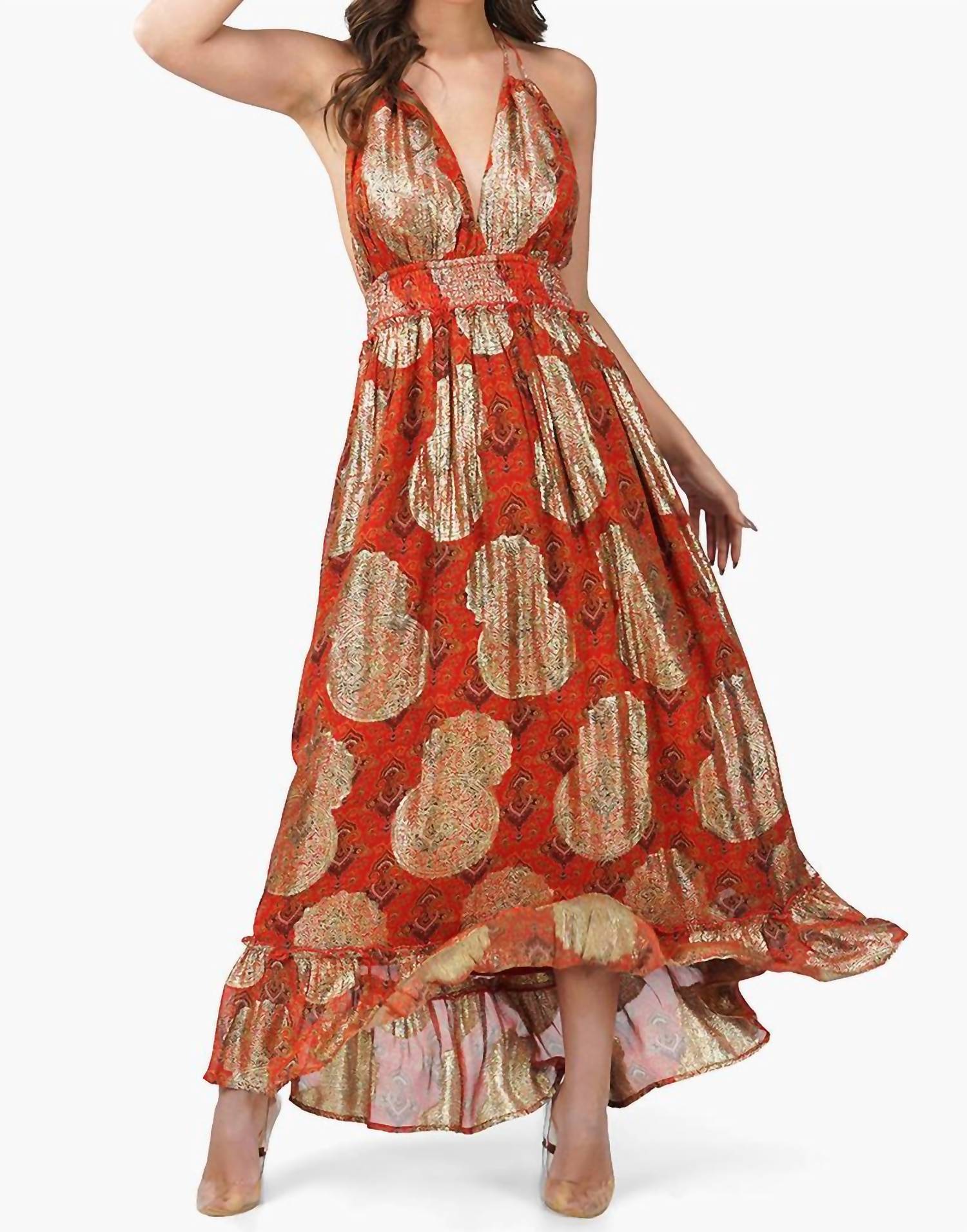 america and beyond maxi dress America & Beyond Women's Ocean Treasure Maxi Dress