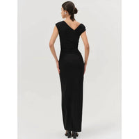 for Love & Lemons Genesis Maxi Dress in black - women's dress - detail view