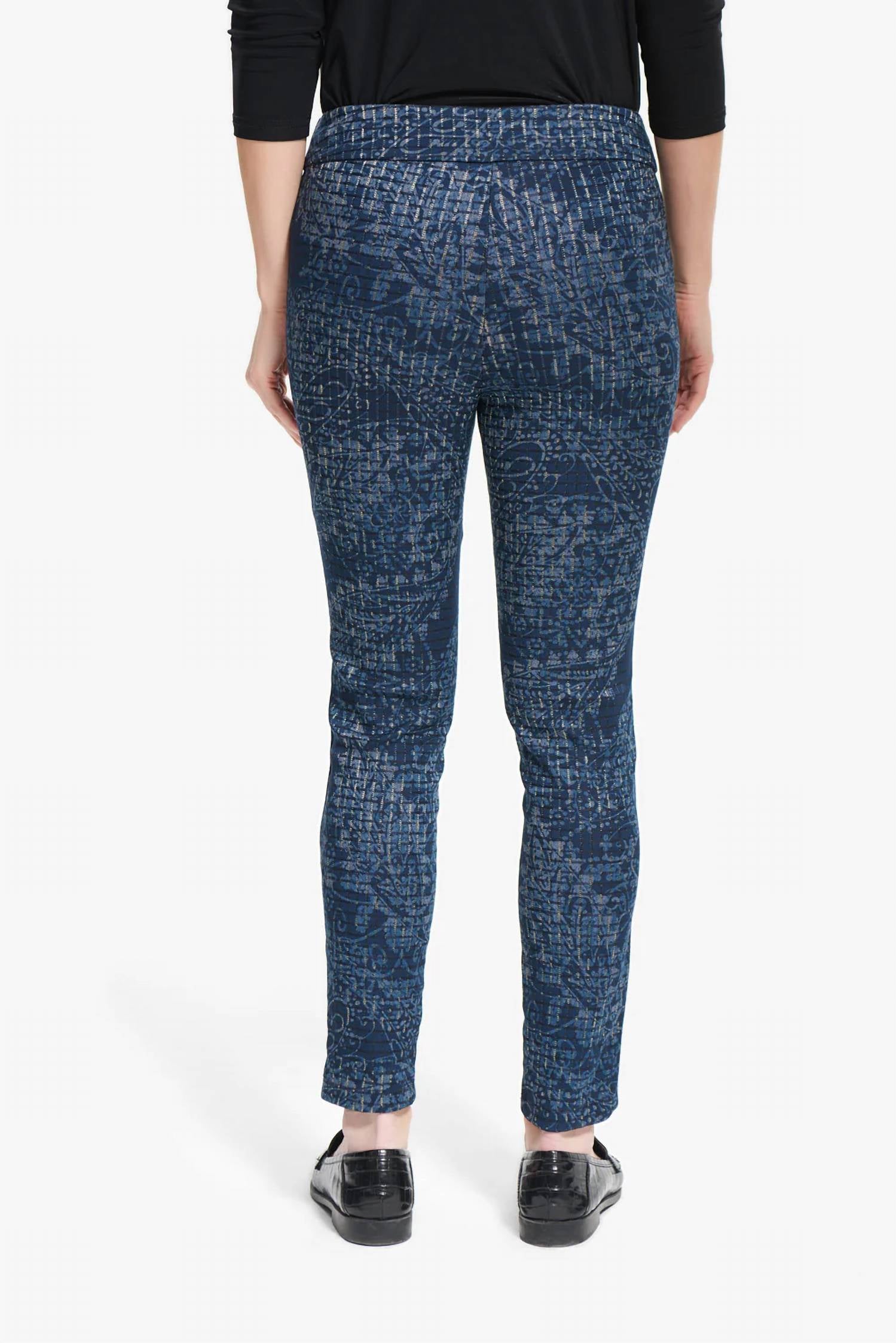 Joseph Ribkoff - Print And Metallic Pant