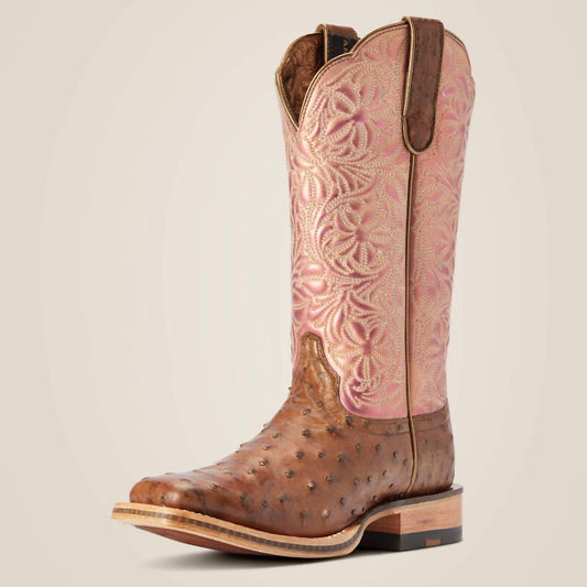 Ariat - Women's Donatella Full Quill Ostrich Western Boot