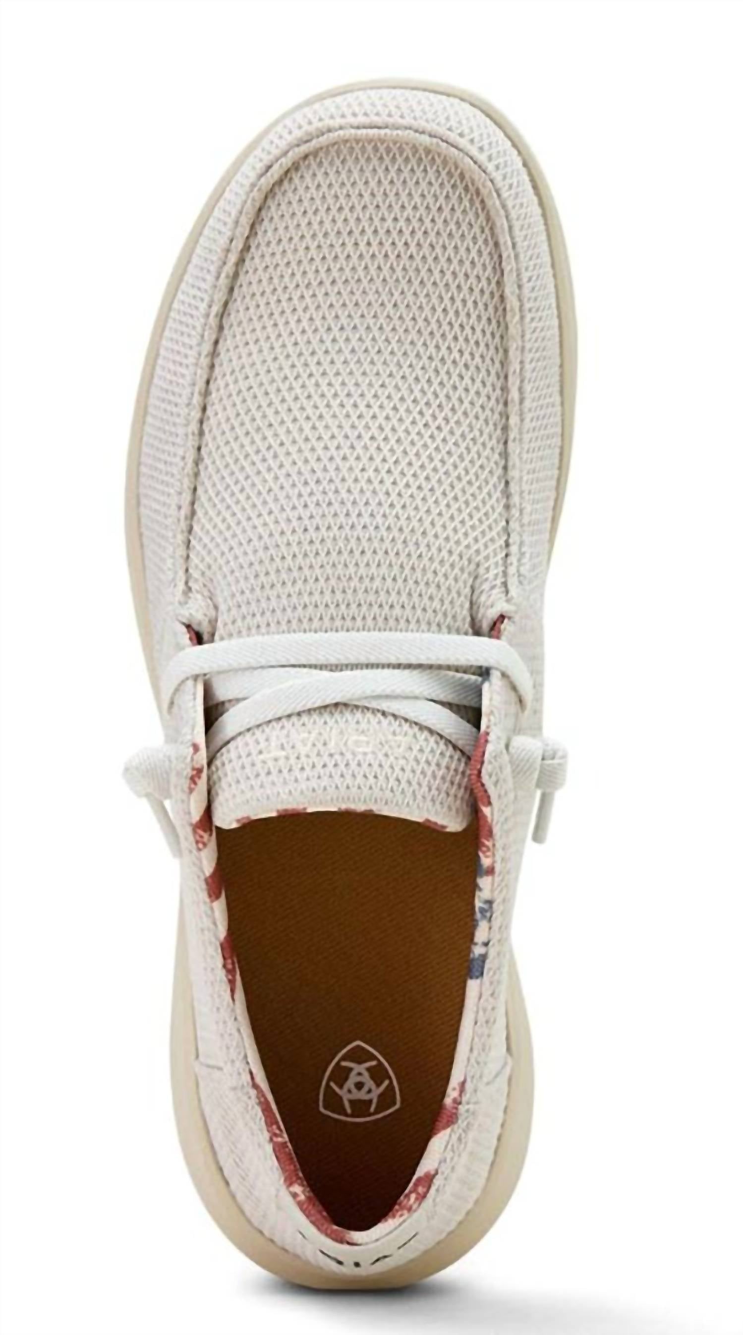 ARIAT Men's Hilo Mesh Slip On Casual Shoe in cream - men's sneaker - view 4