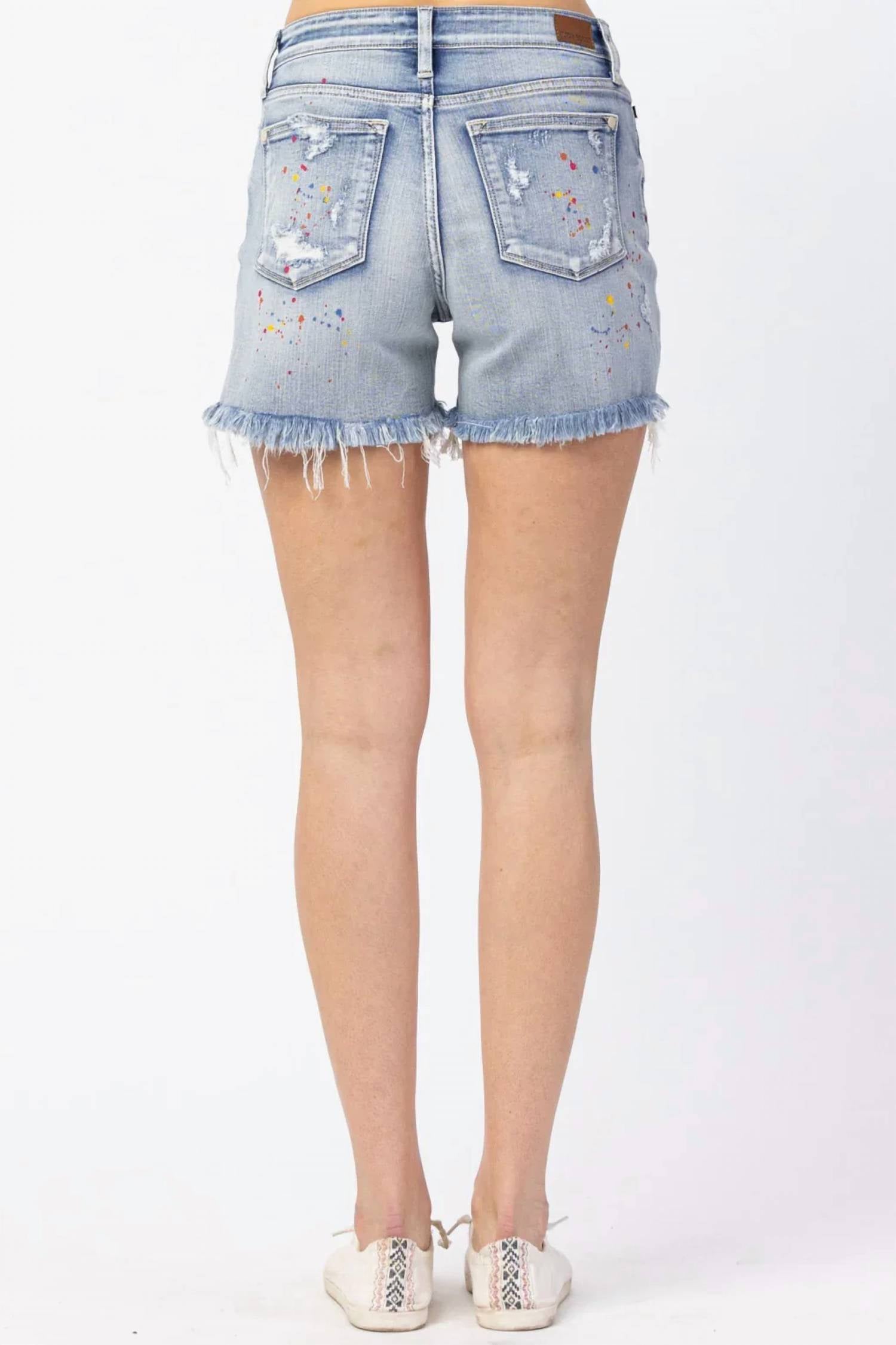 Judy Blue - Color Splash Shorts