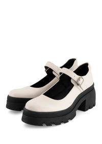 Andrea Women's Mary Jane Platform Pump in bone - women's shoe - alternate view