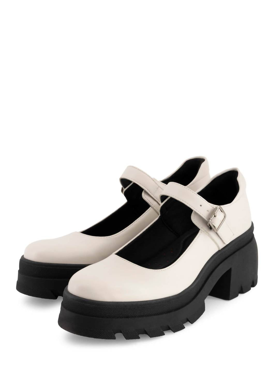 Andrea Women's Mary Jane Platform Pump in bone - women's shoe - alternate view