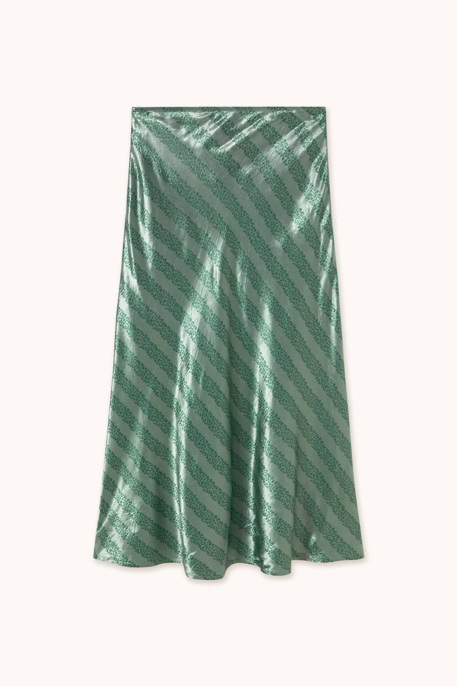 The Tiny Big Sister - Flowers Bias Cut Skirt Washed