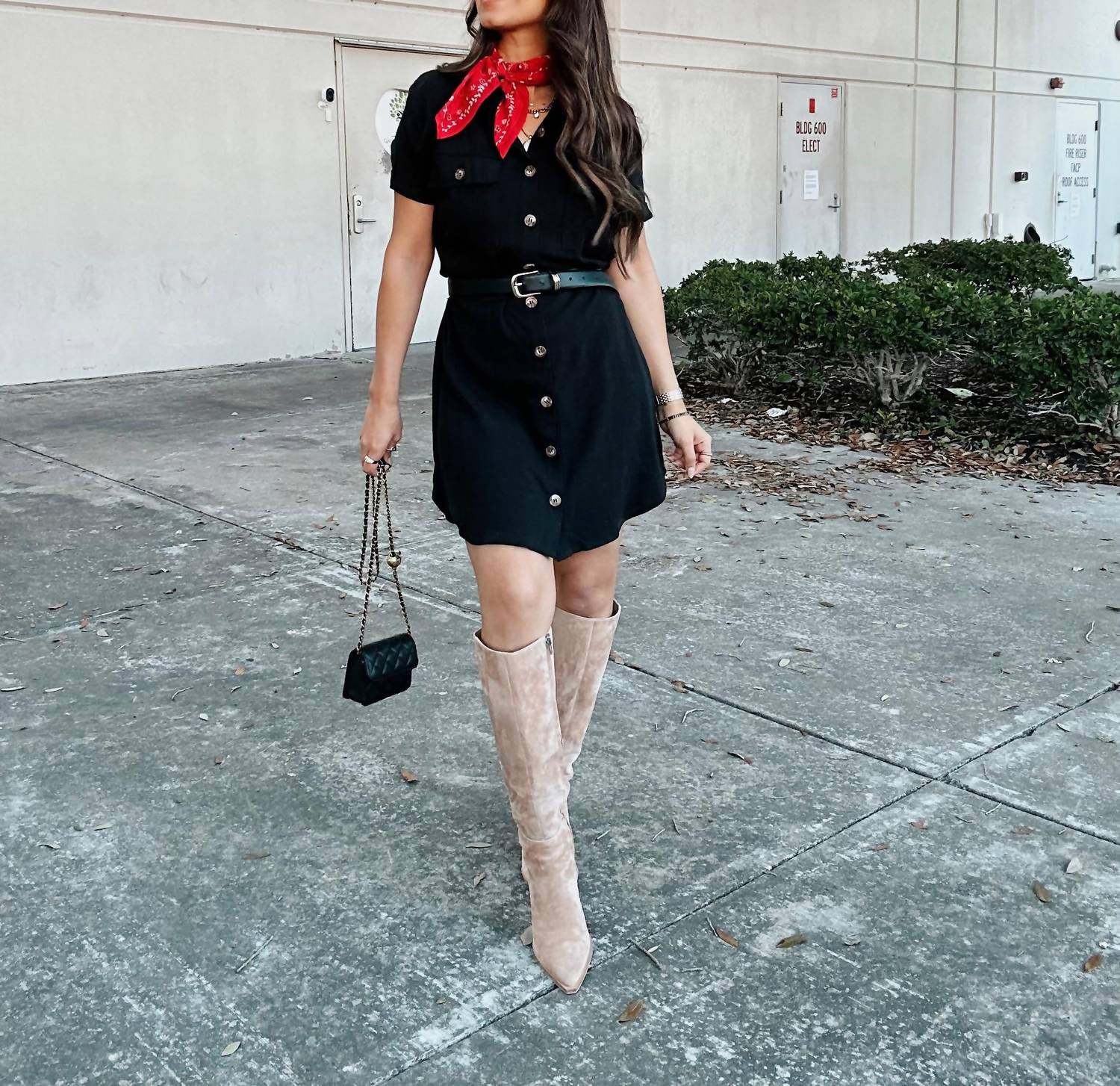 Blu Pepper - Belted Dress
