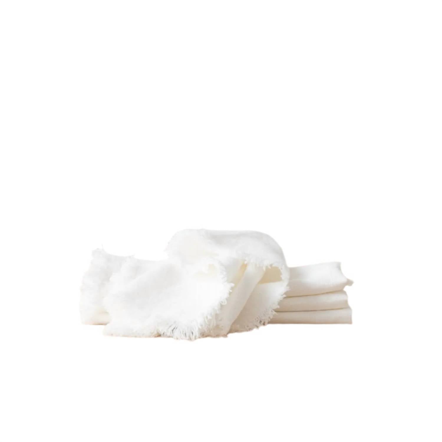 Linenme - Terra Fringe Linen Napkin - Set Of 4