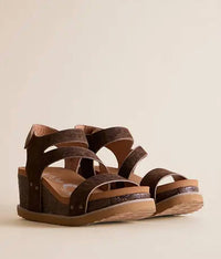 Very G - Women's Verde Trail Leopard Wedge Sandal