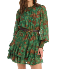 ALLISON NEW YORK CARTER DRESS in forest florals - women's dress - view 4