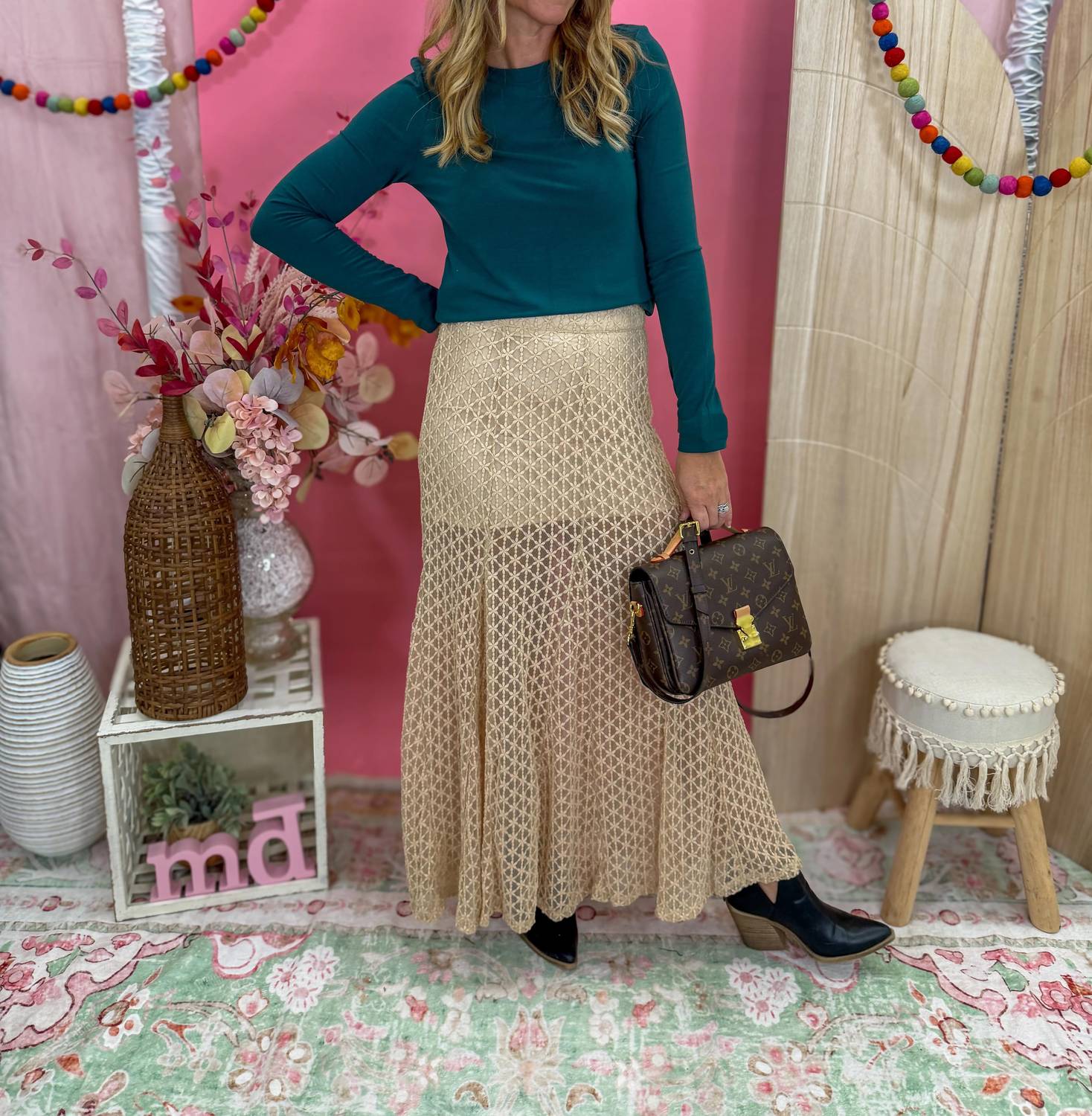 Very J - Dreams Lace Maxi Skirt