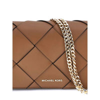Michael Kors - Women's Woven Leather Jet Set Shoulder Bag