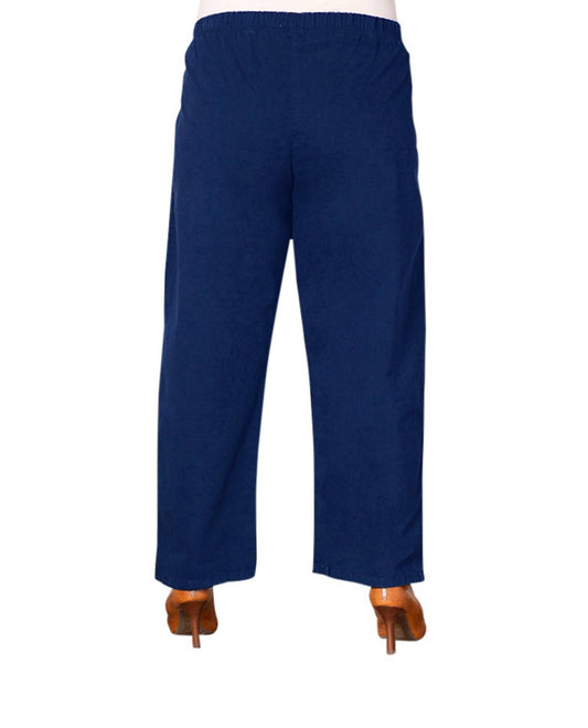 On The Plus Side - Wide Leg Stretch Twill Pants - Plus