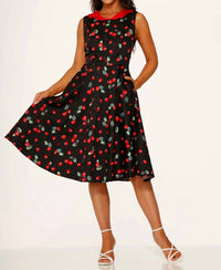 Orchid Bloom - Cherry Swing Dress