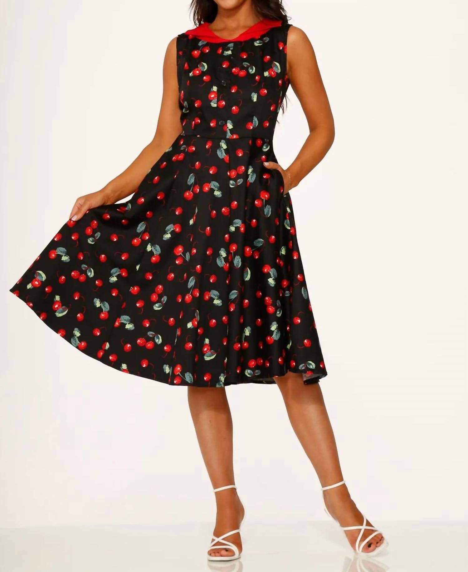 Orchid Bloom - Cherry Swing Dress