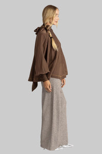 ALEMAIS Vito Blouse in brown - women's blouse - view 5