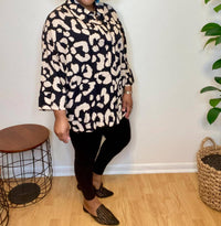 Umgee - Leopard Tiered Top