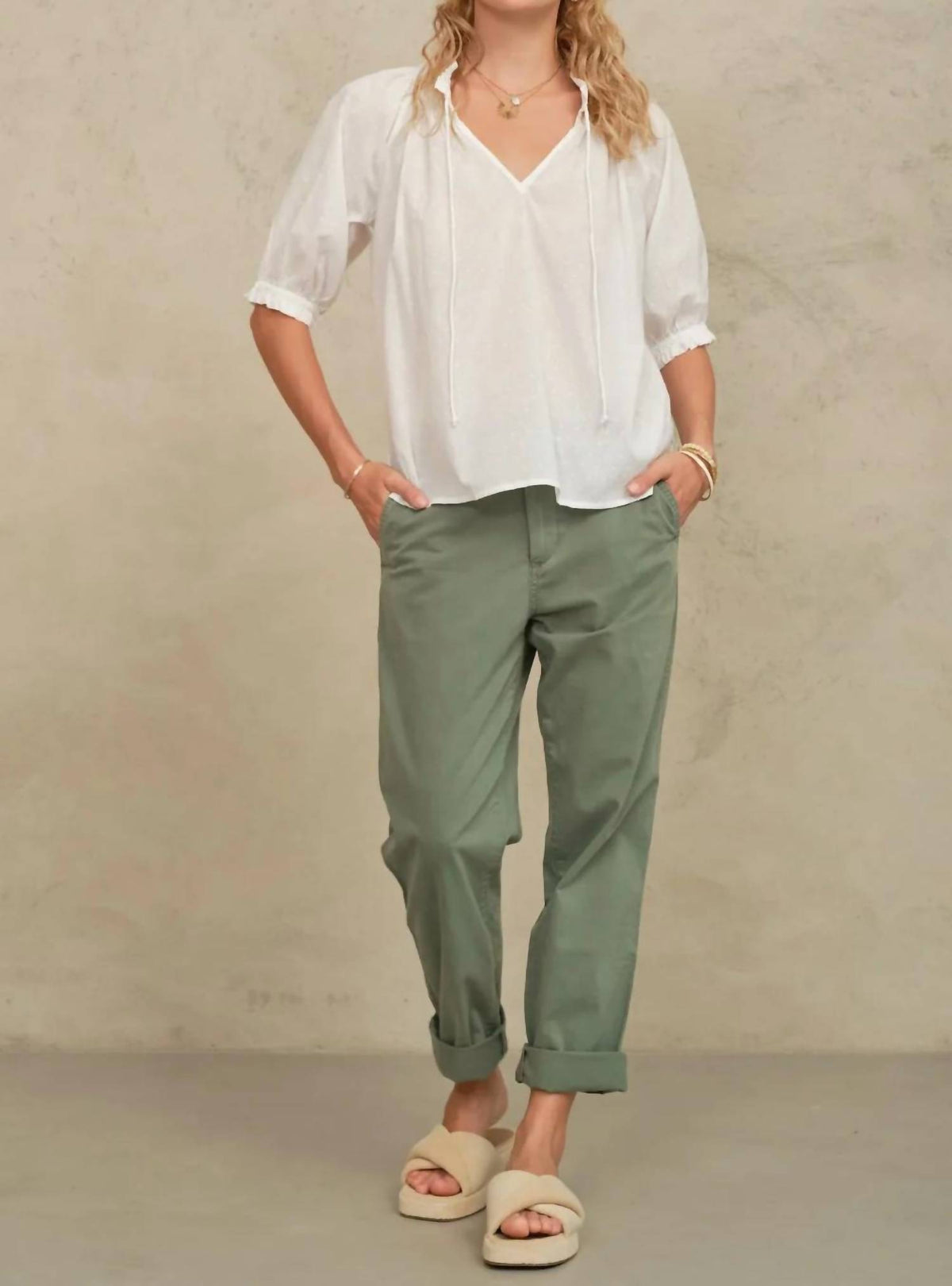 M.A.B.E. - Cotton Frill Top
