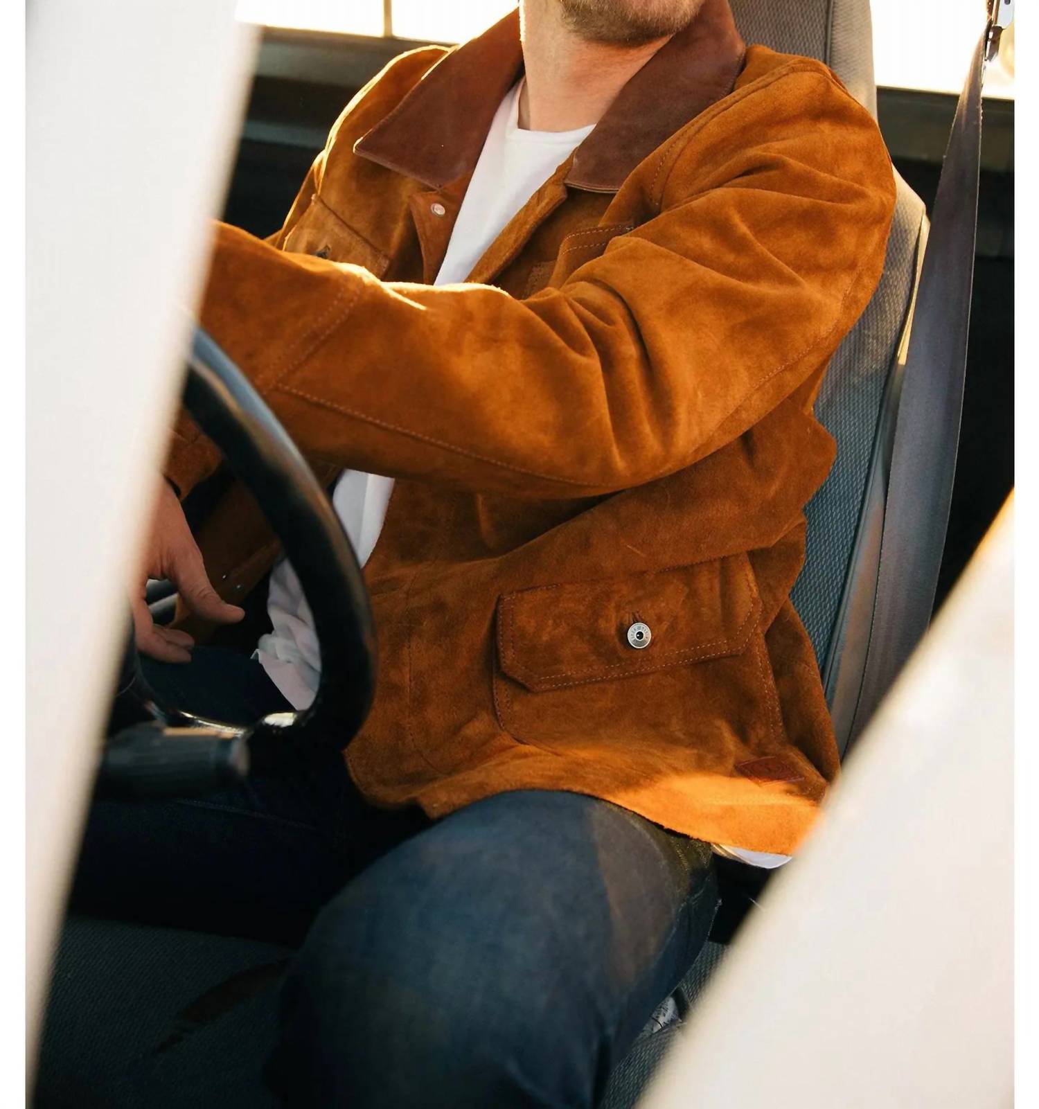Iron & Resin - Men's Buffalo Rock Suede Jacket
