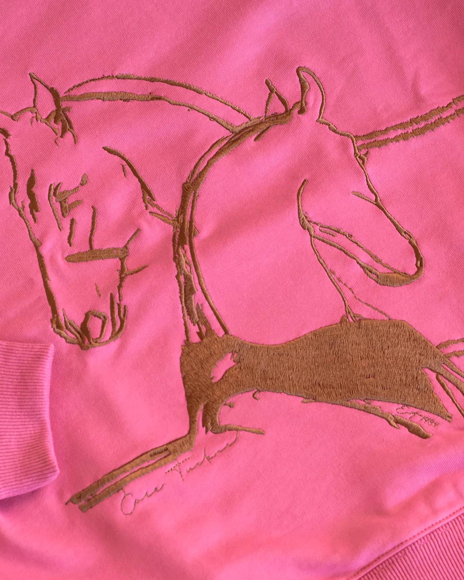Care Tucker - 90’s Baggy Embroidered Sweatshirt