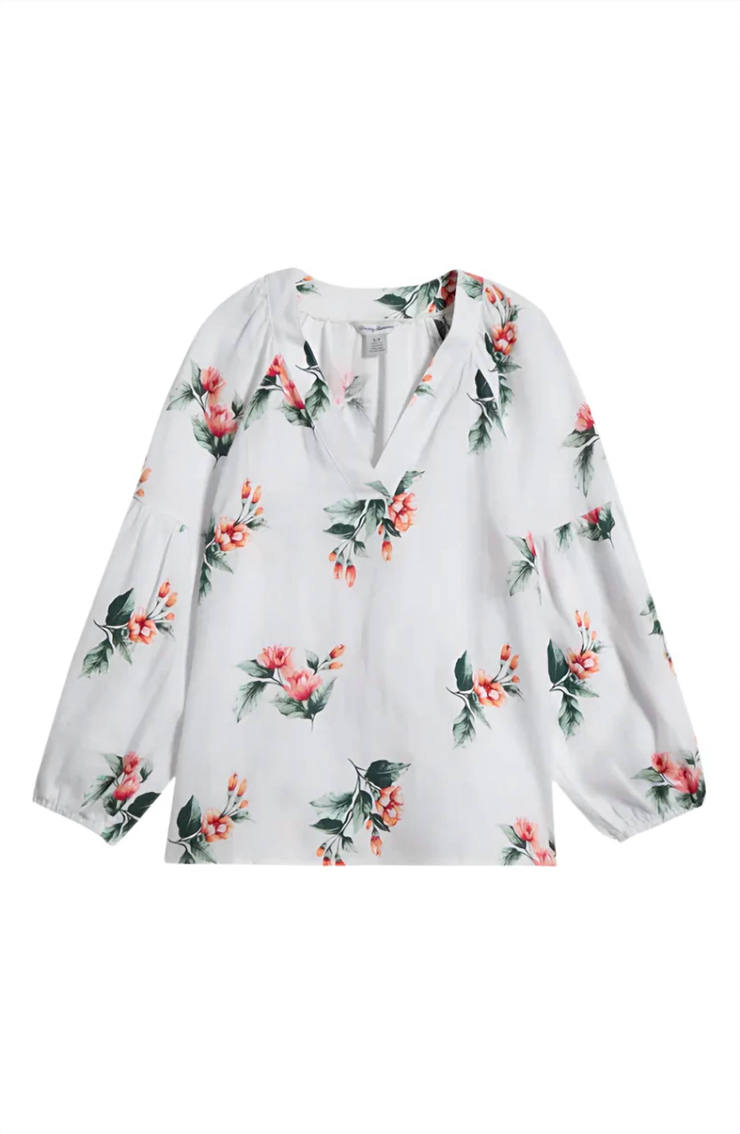 Tommy Bahama - Florentina Flourish Long Sleeve Top