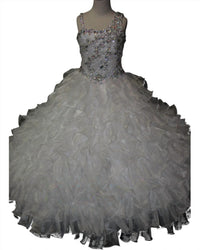 Little Rosie - Girl's Glitz Long Pageant Dress