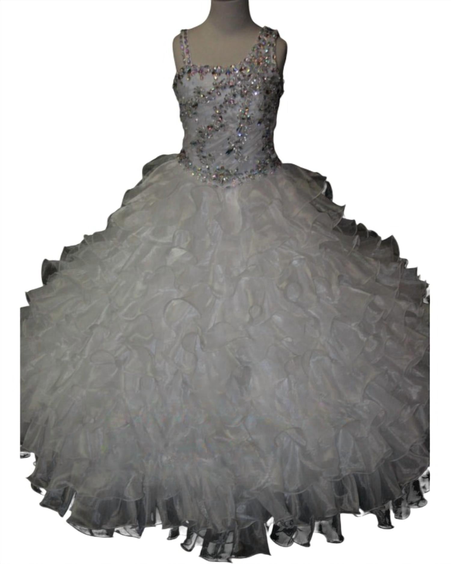 Little Rosie - Girl's Glitz Long Pageant Dress