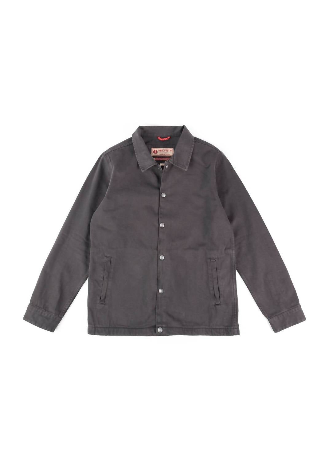 Iron & Resin Men's Coach Jacket in charcoal - men's jacket